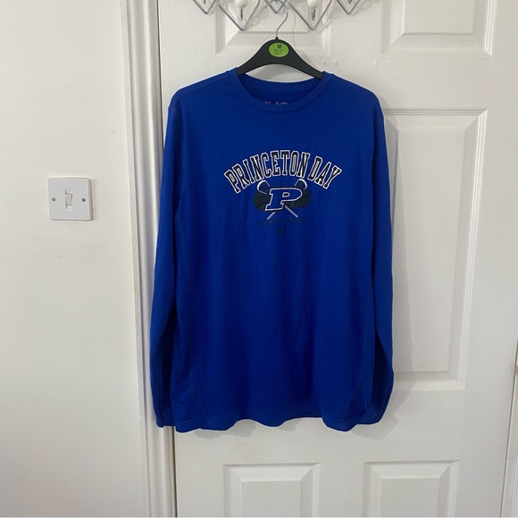 Under Armour Other - Under armour vintage blue long sleeve Princeton Day Lacrosse T-shirt size medium